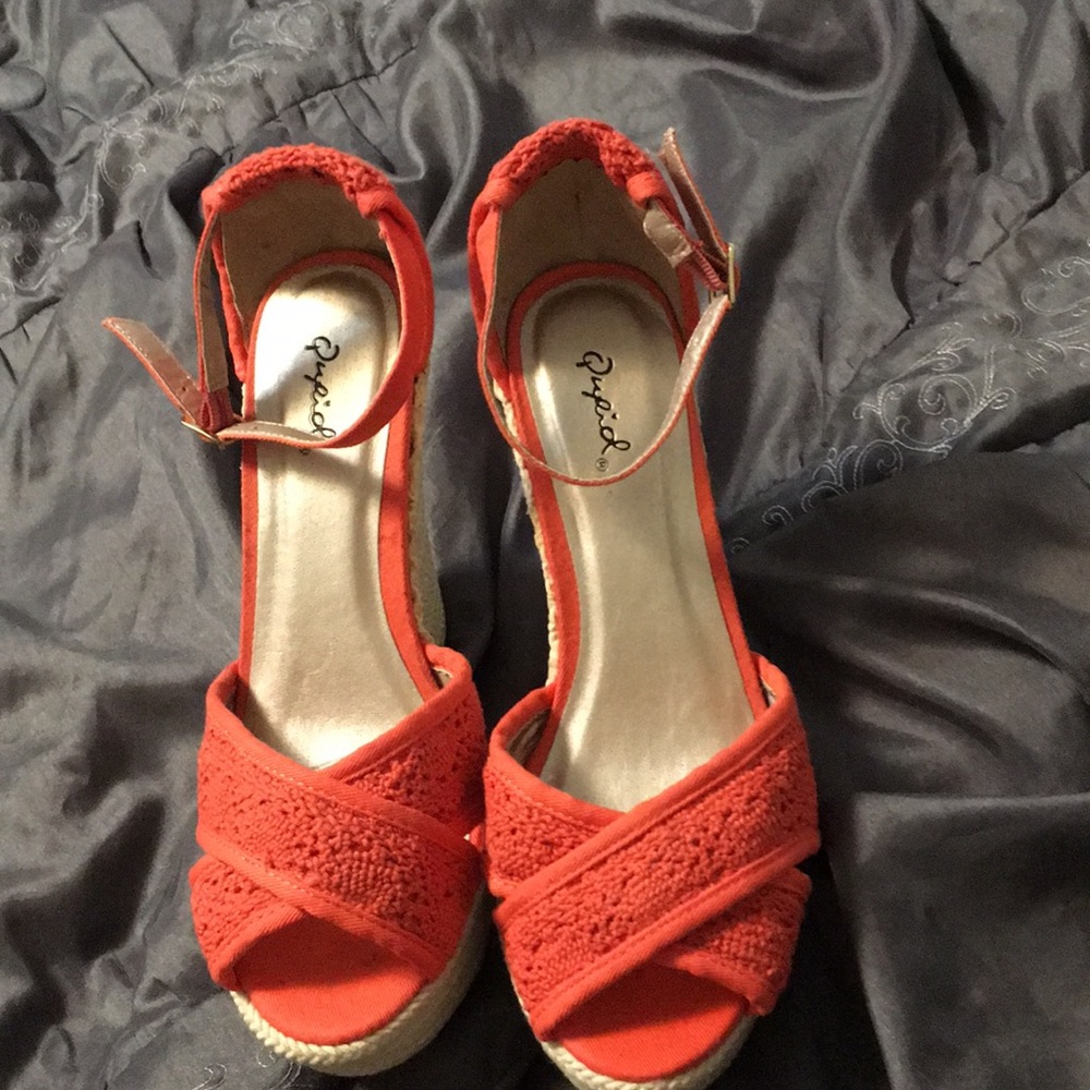 Qupid Wedge Heels women’s size 8 1/2 BRAND NEW